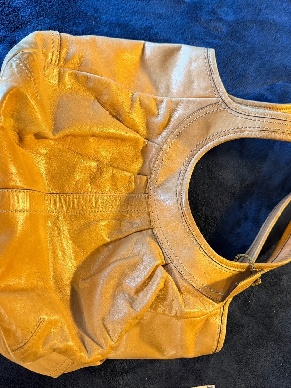 Coach Mustard Yellow Leather Tote